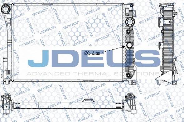 Jdeus M-0171010 - Radiators, Motora dzesēšanas sistēma autodraugiem.lv