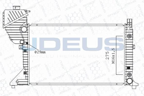 Jdeus M-0171020 - Radiators, Motora dzesēšanas sistēma autodraugiem.lv