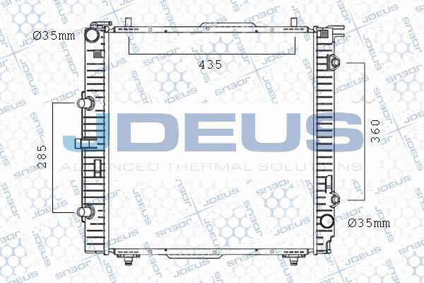 Jdeus M-017114A - Radiators, Motora dzesēšanas sistēma autodraugiem.lv