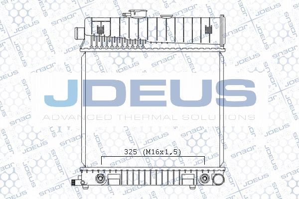 Jdeus M-0171290 - Radiators, Motora dzesēšanas sistēma autodraugiem.lv