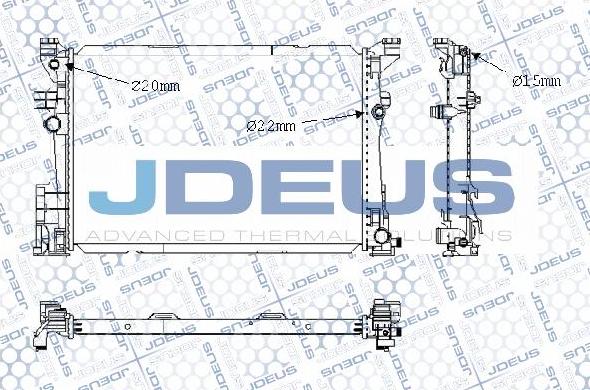 Jdeus M-0171250 - Radiators, Motora dzesēšanas sistēma autodraugiem.lv