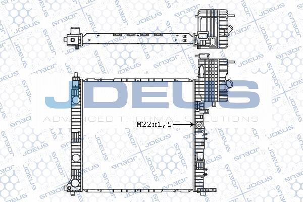 Jdeus M-0171210 - Radiators, Motora dzesēšanas sistēma autodraugiem.lv