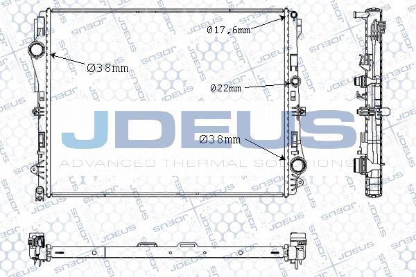 Jdeus M-0171230 - Radiators, Motora dzesēšanas sistēma autodraugiem.lv