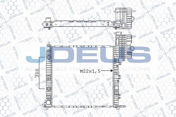 Jdeus M-0171220 - Radiators, Motora dzesēšanas sistēma autodraugiem.lv