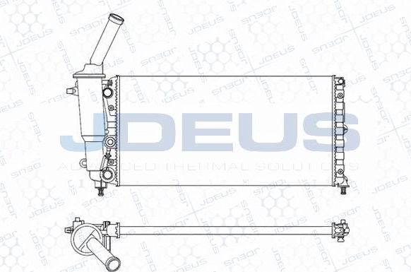 Jdeus M-0360100 - Radiators, Motora dzesēšanas sistēma autodraugiem.lv