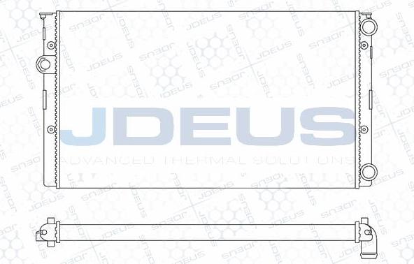 Jdeus M-0300451 - Radiators, Motora dzesēšanas sistēma autodraugiem.lv