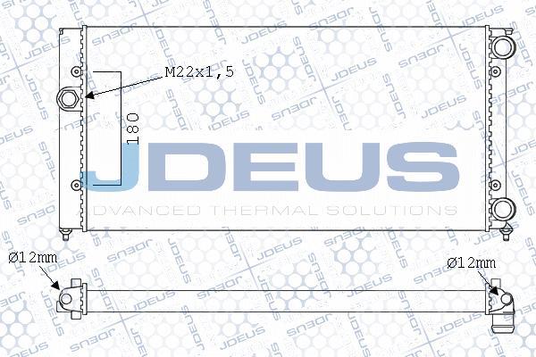 Jdeus M-0300470 - Radiators, Motora dzesēšanas sistēma autodraugiem.lv