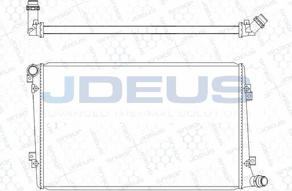 Jdeus M-0300500 - Radiators, Motora dzesēšanas sistēma autodraugiem.lv