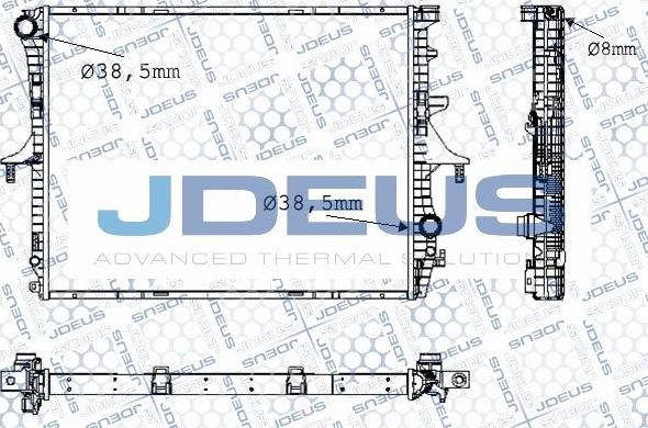 Jdeus M-0300570 - Radiators, Motora dzesēšanas sistēma autodraugiem.lv