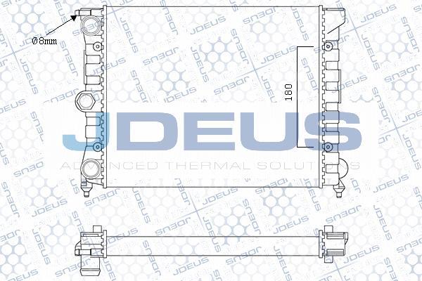 Jdeus M-0300390 - Radiators, Motora dzesēšanas sistēma autodraugiem.lv