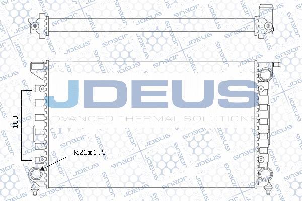 Jdeus M-0300350 - Radiators, Motora dzesēšanas sistēma autodraugiem.lv