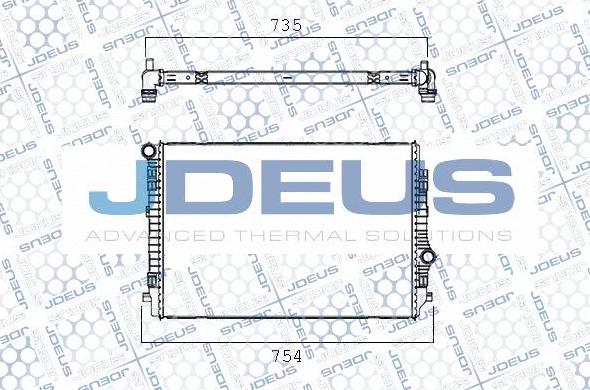 Jdeus M-0300720 - Radiators, Motora dzesēšanas sistēma autodraugiem.lv