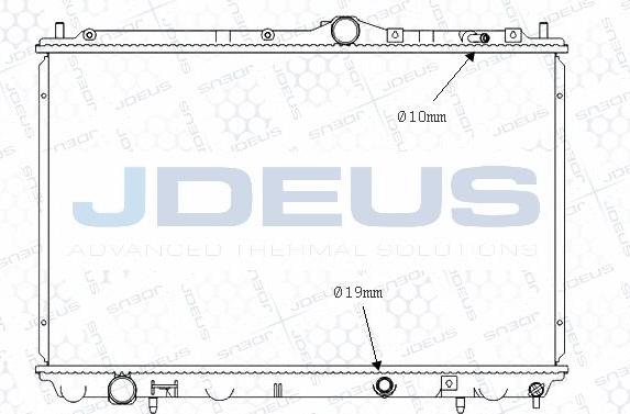 Jdeus M-0310501 - Radiators, Motora dzesēšanas sistēma autodraugiem.lv