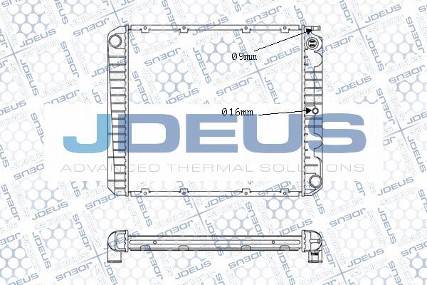 Jdeus M-0310210 - Radiators, Motora dzesēšanas sistēma autodraugiem.lv