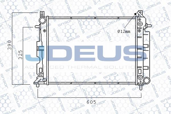 Jdeus M-0240160 - Radiators, Motora dzesēšanas sistēma autodraugiem.lv