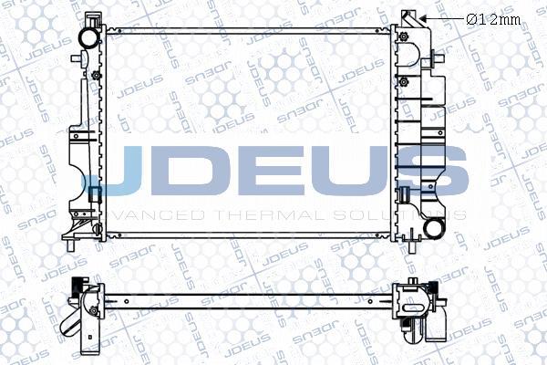 Jdeus M-0240170 - Radiators, Motora dzesēšanas sistēma autodraugiem.lv