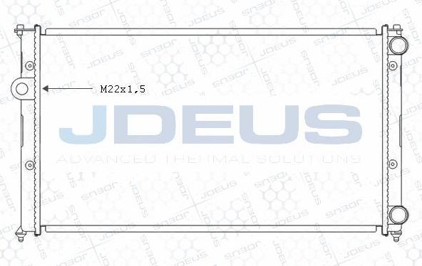 Jdeus M-0250051 - Radiators, Motora dzesēšanas sistēma autodraugiem.lv