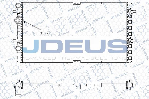 Jdeus M-0250060 - Radiators, Motora dzesēšanas sistēma autodraugiem.lv