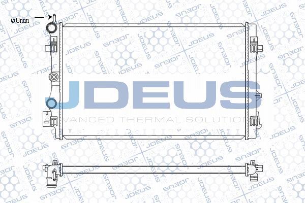 Jdeus M-0250300 - Radiators, Motora dzesēšanas sistēma autodraugiem.lv