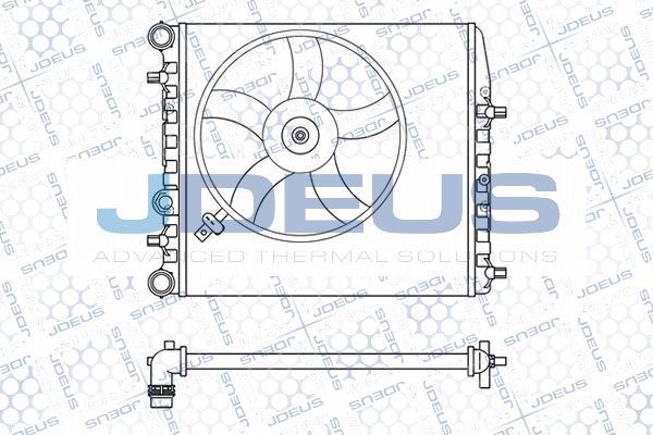 Jdeus M-025020A - Radiators, Motora dzesēšanas sistēma autodraugiem.lv