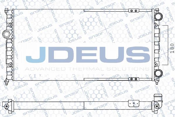 Jdeus M-0250230 - Radiators, Motora dzesēšanas sistēma autodraugiem.lv