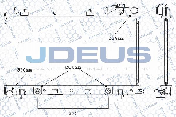 Jdeus M-0260090 - Radiators, Motora dzesēšanas sistēma autodraugiem.lv