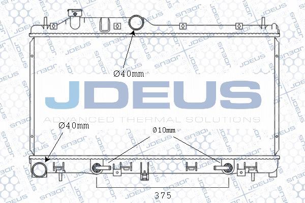 Jdeus M-026010A - Radiators, Motora dzesēšanas sistēma autodraugiem.lv