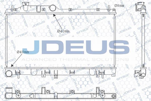 Jdeus M-0260130 - Radiators, Motora dzesēšanas sistēma autodraugiem.lv