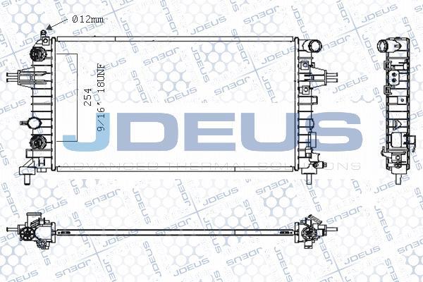 Jdeus M-0200970 - Radiators, Motora dzesēšanas sistēma autodraugiem.lv