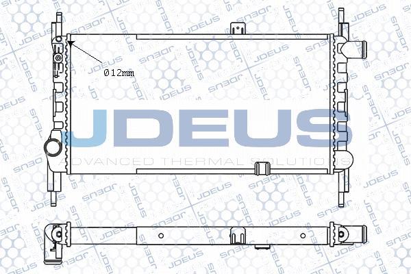 Jdeus M-020054A - Radiators, Motora dzesēšanas sistēma autodraugiem.lv