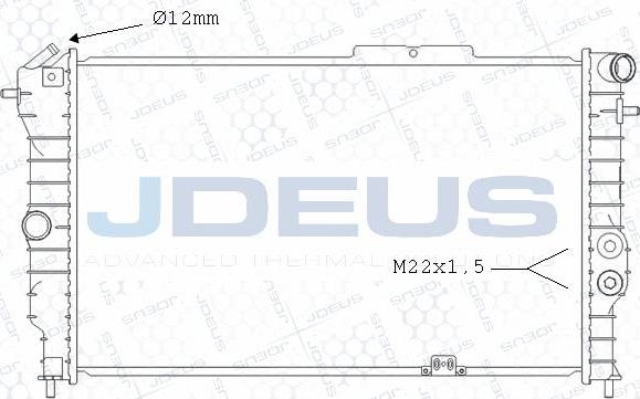 Jdeus M-0200560 - Radiators, Motora dzesēšanas sistēma autodraugiem.lv