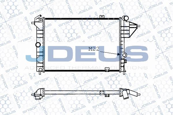 Jdeus M-0200580 - Radiators, Motora dzesēšanas sistēma autodraugiem.lv