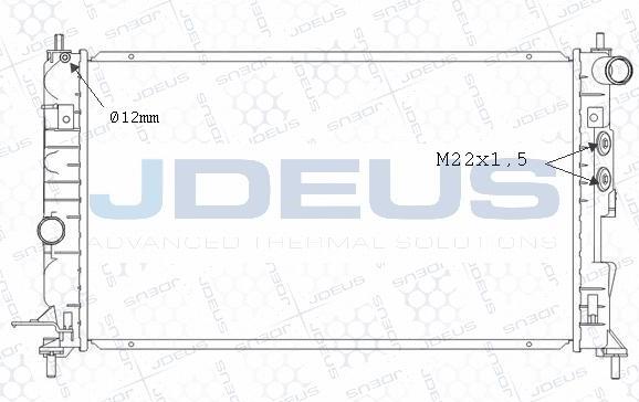 Jdeus M-0200681 - Radiators, Motora dzesēšanas sistēma autodraugiem.lv