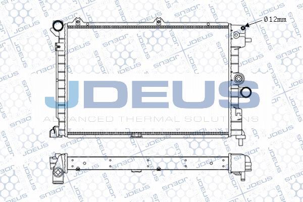 Jdeus M-0200630 - Radiators, Motora dzesēšanas sistēma autodraugiem.lv