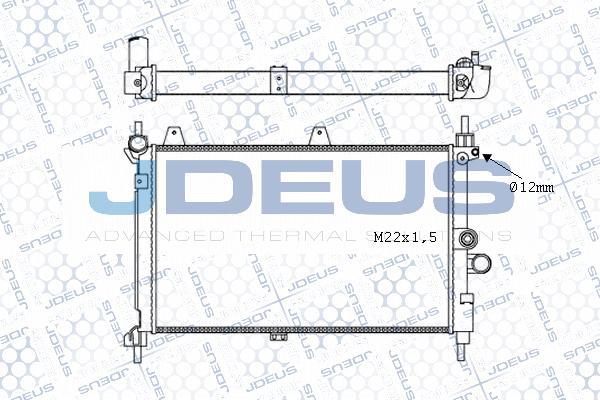 Jdeus M-0200620 - Radiators, Motora dzesēšanas sistēma autodraugiem.lv