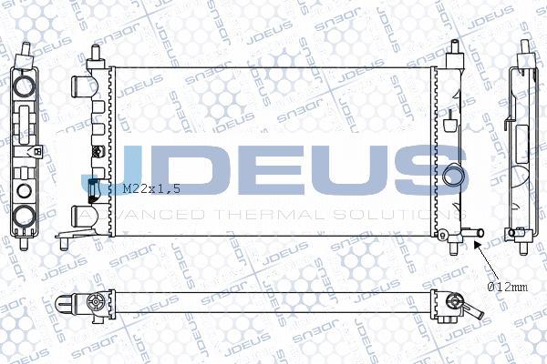 Jdeus M-0200670 - Radiators, Motora dzesēšanas sistēma autodraugiem.lv