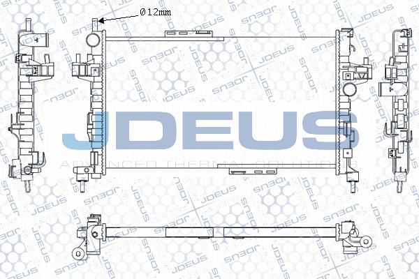 Jdeus M-0200850 - Radiators, Motora dzesēšanas sistēma autodraugiem.lv