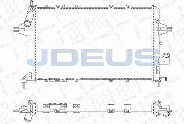 Jdeus M-0200800 - Radiators, Motora dzesēšanas sistēma autodraugiem.lv