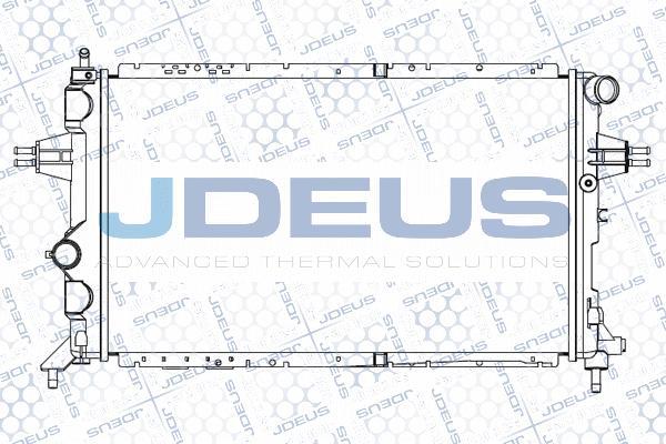 Jdeus M-0200820 - Radiators, Motora dzesēšanas sistēma autodraugiem.lv