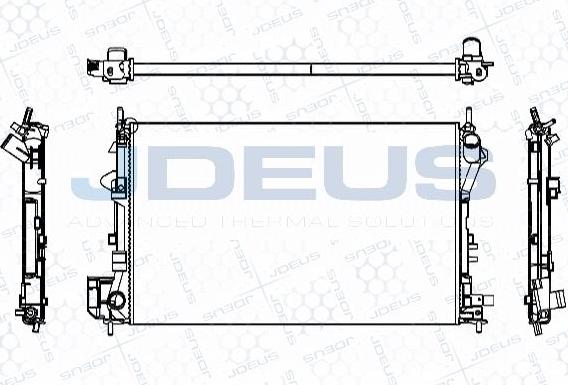 Jdeus M-0200870 - Radiators, Motora dzesēšanas sistēma autodraugiem.lv