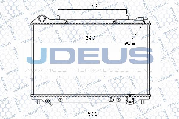 Jdeus M-0200340 - Radiators, Motora dzesēšanas sistēma autodraugiem.lv