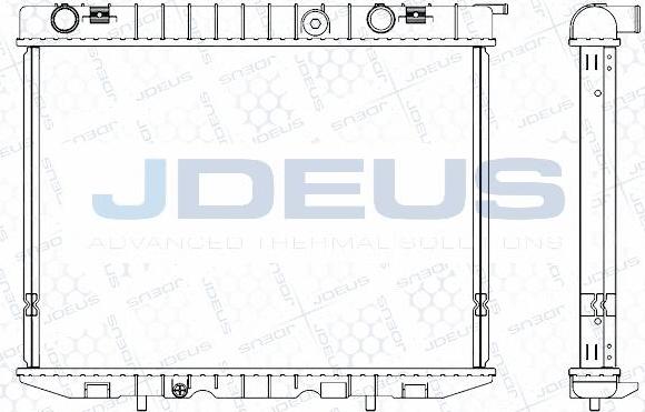 Jdeus M-0200220 - Radiators, Motora dzesēšanas sistēma autodraugiem.lv