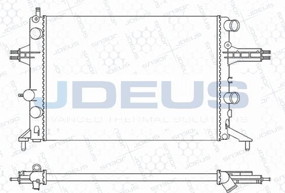 Jdeus M-0200740 - Radiators, Motora dzesēšanas sistēma autodraugiem.lv