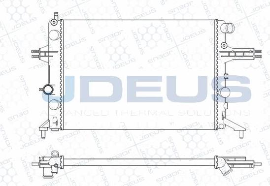 Jdeus M-0200760 - Radiators, Motora dzesēšanas sistēma autodraugiem.lv