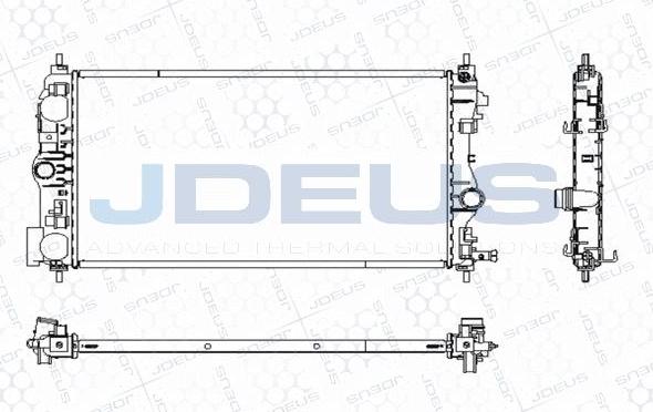 Jdeus M-0201030 - Radiators, Motora dzesēšanas sistēma autodraugiem.lv