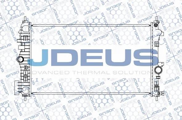 Jdeus M-0201140 - Radiators, Motora dzesēšanas sistēma autodraugiem.lv