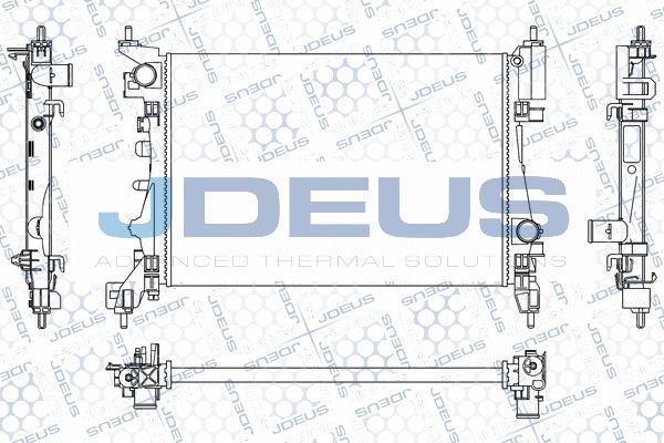 Jdeus M-0201100 - Radiators, Motora dzesēšanas sistēma autodraugiem.lv