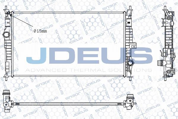 Jdeus M-0210460 - Radiators, Motora dzesēšanas sistēma autodraugiem.lv