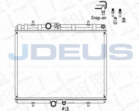 Jdeus M-0210400 - Radiators, Motora dzesēšanas sistēma autodraugiem.lv