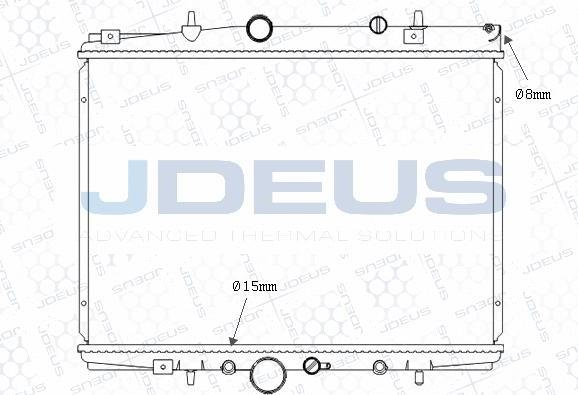 Jdeus M-0210420 - Radiators, Motora dzesēšanas sistēma autodraugiem.lv